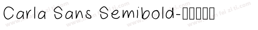 Carla Sans Semibold字体转换